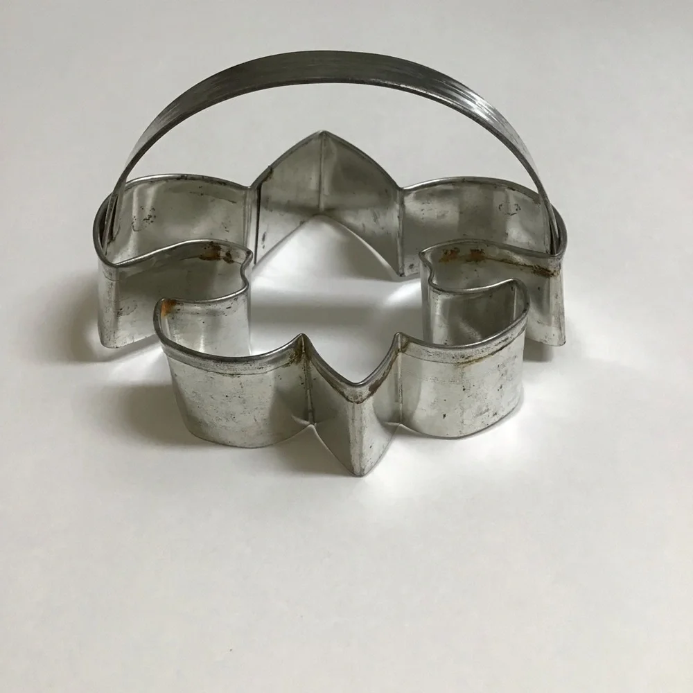 Boy Scout Emblem Metal Cookie Cutter w/Handle Biscuits Crafts Fleur De Lis 4x4”